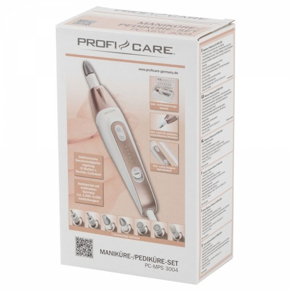 Frezarka do paznokci, urządzenie do manicure i pedicure ProfiCare PC-MPS 3004