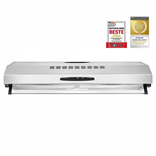 Okap podszafkowy kuchenny pochłaniacz 60 cm Bomann DU 623.3 INOX