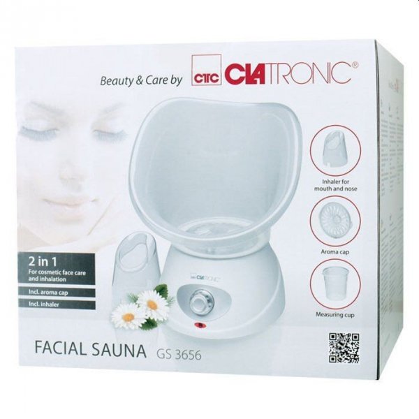 Sauna parowa do twarzy, inhalator 2w1 Clatronic GS 3656