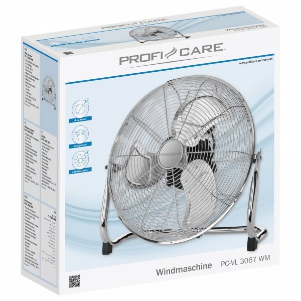 Wentylator cyrkulator powietrza podłogowy ProfiCare PC-VL 3067 WM Ø 50cm