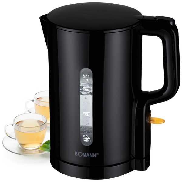 Czajnik elektryczny bezprzewodowy 1.7 L Bomann WK 6090 CB (czarny)