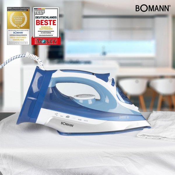 Bezprzewodowe żelazko ceramiczne 2400W Bomann DB 6006 CB