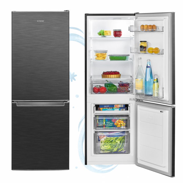 Lodówko-zamrażarka Bomann KG 7359 (ciemny inox)