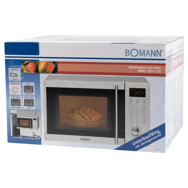 Kuchenka mikrofalowa z grillem, mikrowela Bomann MWG 2211 U CB