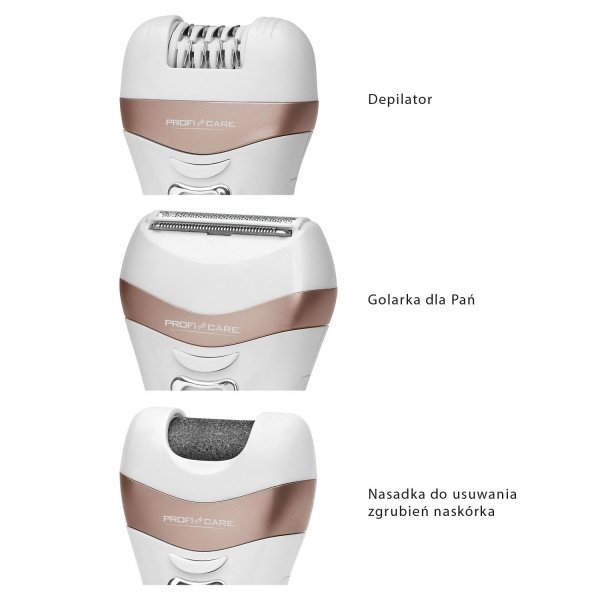 Zestaw do pielęgnacji ciała depilator, golarka 3w1 ProfiCare PC-LBS 3002