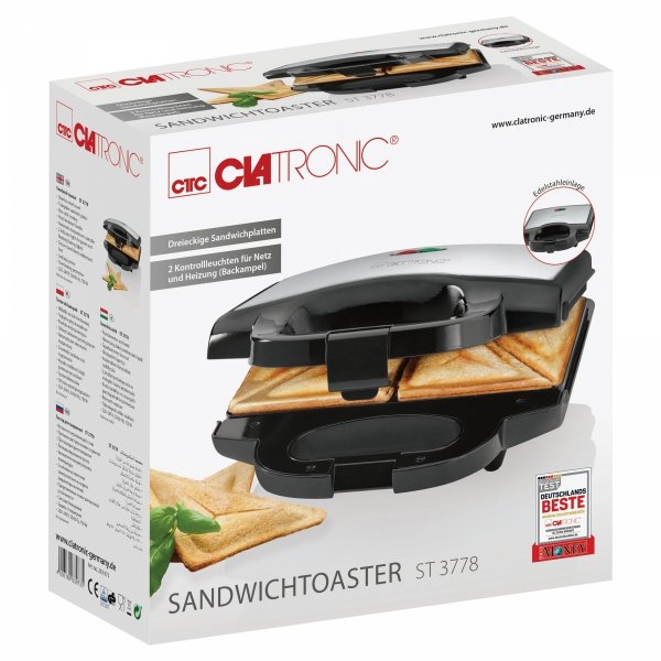 Toster, opiekacz do kanapek Clatronic ST 3778