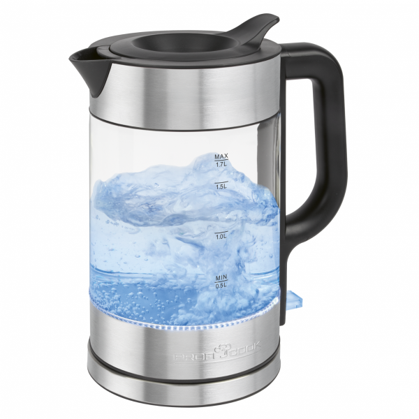 Czajnik elektryczny szklany 1.7 L ProfiCook PC-WKS 1322 G (inox)