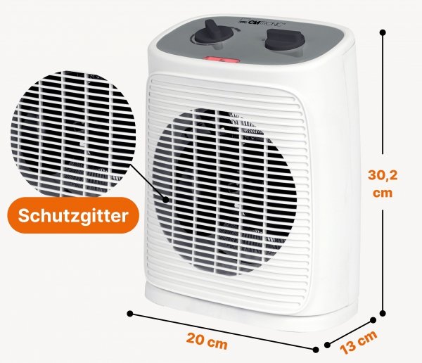 Termowentylator, grzejnik elektryczny 2000 W Clatronic HL 3800