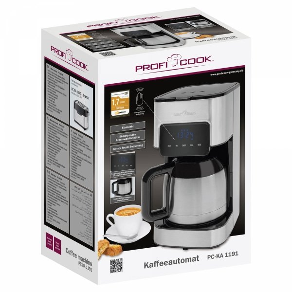 Ekspres przelewowy do kawy, dzbanek termiczny ProfiCook PC-KA 1191