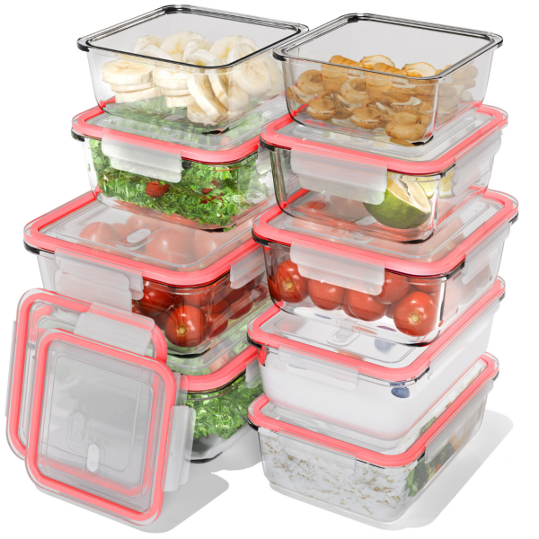 Szklane pojemniki do przechowywania żywności 9x Classbach C-FHD 4011 G