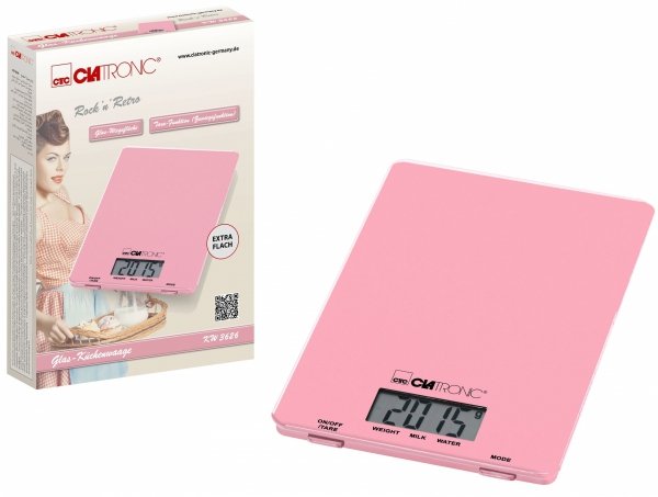 Elektroniczna waga kuchenna Clatronic KW 3626 (różowa)