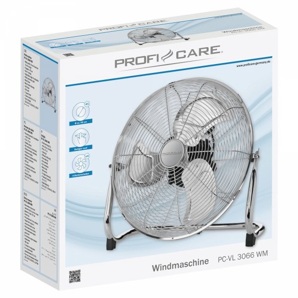 Wentylator podłogowy cyrkulator powietrza ProfiCare PC-VL 3066 WM Ø 45 cm