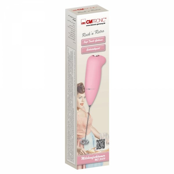 Spieniacz do mleka, shaker Clatronic MS 3089 (różowy)