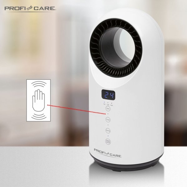 Ceramiczny grzejnik elektryczny, termowentylator, farelka + Pilot 1500 W ProfiCare PC-HL 3086