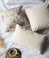 Velvet kremowa poduszka dekoracyjna 45x45