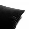 Velvet czarna poduszka dekoracyjna 50x30