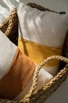 Rolo Rust Decorative Cushion with a Stripe 50x30