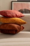 Copper-Gold Decorative Pillow Set Glossy