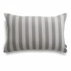 Grey Garden Pillow in Grey Stripes 60x40