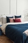 Navy Blue Bedspread 220x140 Cord