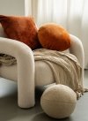 Rolo Round Rust Decorative Pillow 45