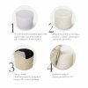Large Square Grey Pouffe CORD Slim 60x30