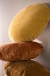 Rolo okrągła brązowa poduszka dekoracyjna 45