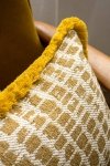 Lesse Żółta poduszka dekoracyjna 50x30