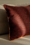 Bordowa poduszka dekoracyjna WOOL 45X45
