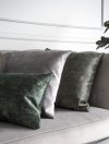 Glossy zielona poduszka dekoracyjna 45x45