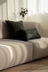 Zielona poduszka dekoracyjna WOOL 45X45