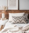 Boho beżowa poduszka dekoracyjna 60x40