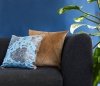 Błękitno-beżowa poduszka dekoracyjna Gold 40x40