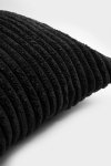 Cord czarna poduszka dekoracyjna 50x50