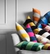 Stripes zielona poduszka dekoracyjna 50x30 ZERO WASTE
