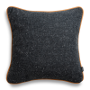 Czarna poduszka dekoracyjna WOOL 45X45
