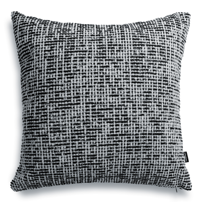Teli Large Black-and-Gray Decorative Pillow 50x50