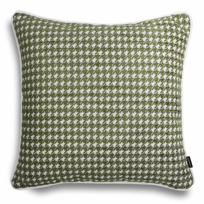 Sea green decorative pillow houndstooth 45x45