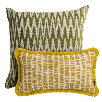 Green-Yellow Decorative Pillow Set - Nava