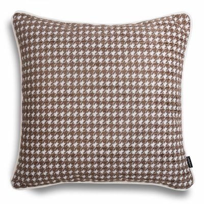 Sea green decorative pillow houndstooth 45x45