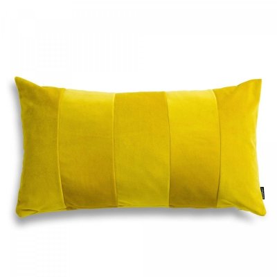 Stripes żółta poduszka dekoracyjna 50x30 ZERO WASTE