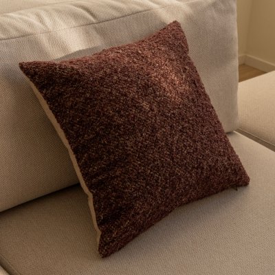 Bordo wełniana poduszka dekoracyjna NOLA 45x45 