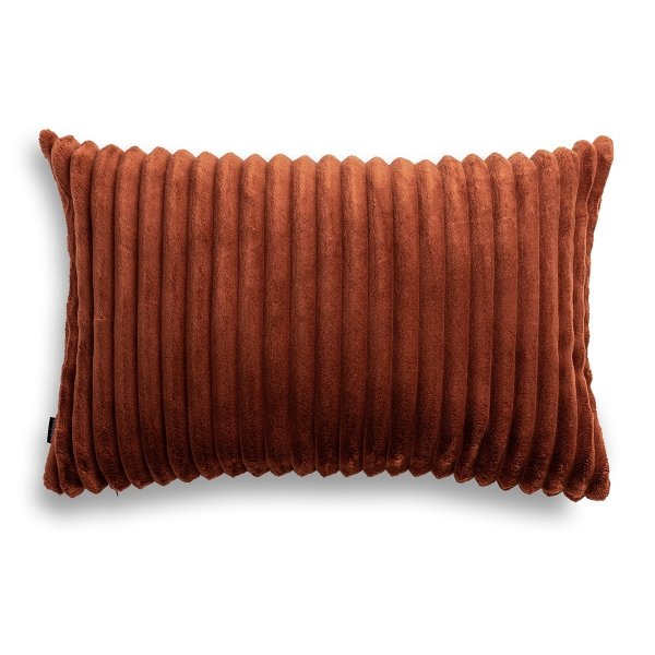 Rostfarbenes Schlafzimmer-Set Colet – 2 Kissen + Tagesdecke.