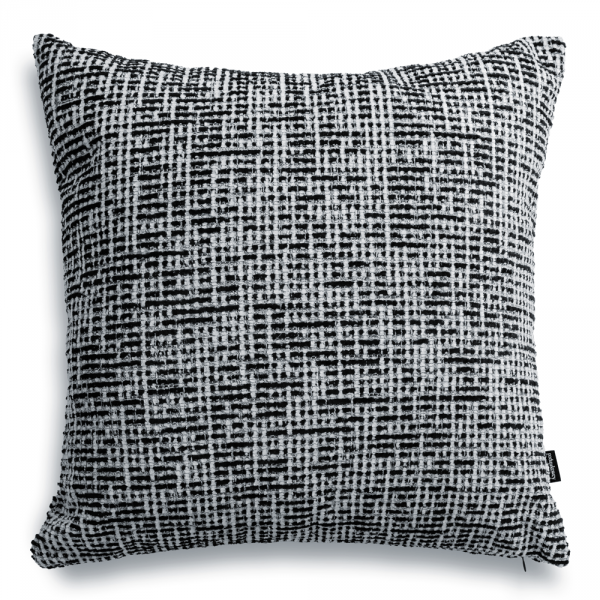 Teli Large Black-and-Gray Decorative Pillow 50x50
