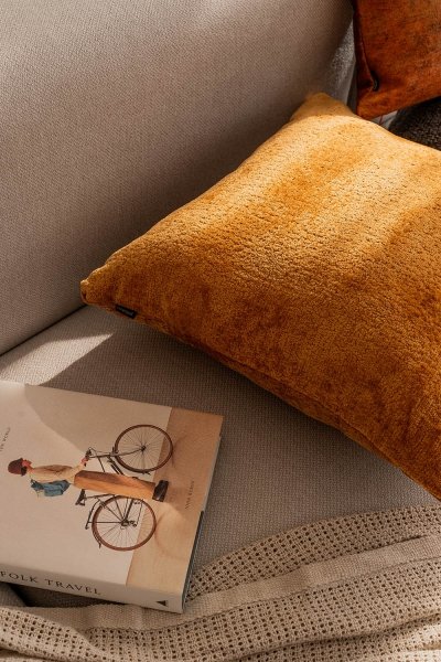 Copper-Gold Decorative Pillow Set Glossy