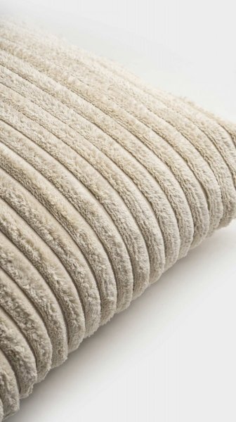 Cord kremowa poduszka dekoracyjna 50x30