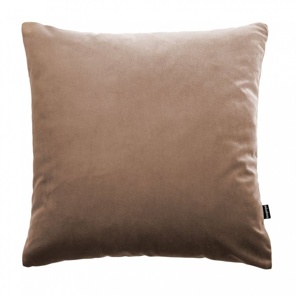Velvet beżowa poduszka dekoracyjna 45x45 