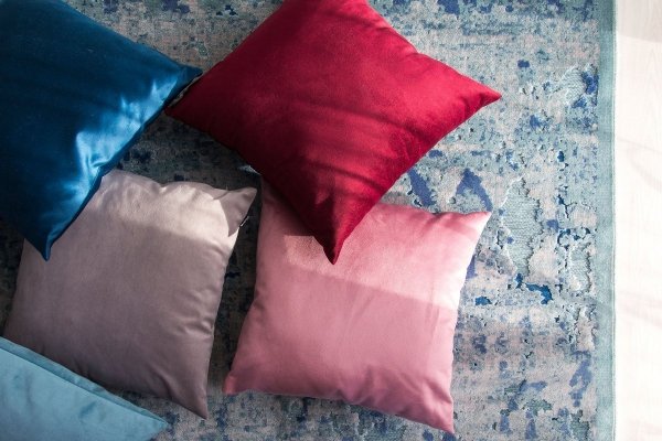 Velvet Burgundy Decorative Pillow 45x45
