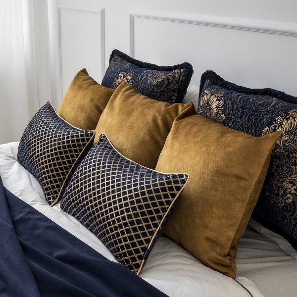 Glossy Gold Decorative Cushion 45x45