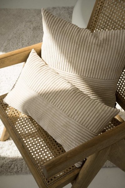 Cord Slim Cream Decorative Pillow 50x30